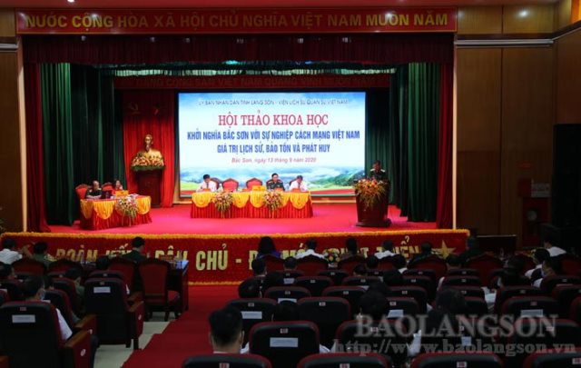 Hội thảo khoa học “Khởi nghĩa Bắc Sơn với sự nghiệp cách mạng Việt Nam – giá trị lịch sử, bảo tồn và phát huy”