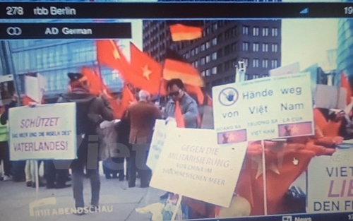 Truyền thông Đức đưa tin về cuộc biểu tình phản đối Trung Quốc của người Việt