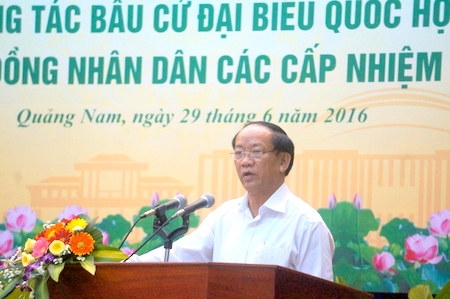 Quảng Nam Tổng kết công tác bầu cử Đại biểu Quốc hội và Đại biểu HĐND các cấp nhiệm kỳ 2016-2021