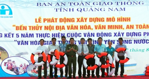 Quảng Nam phát động xây dựng mô hình bến thủy nội địa văn hóa, an toàn