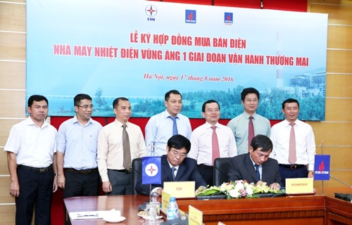 Ký hợp đồng mua bán điện nhà máy nhiệt điện Vũng Áng 1