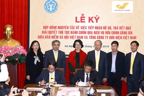 Bưu điện Việt Nam chính thức tiếp nhận hồ sơ, trả kết quả giải quyết thủ tục hành chính của Bảo hiểm xã hội Việt Nam