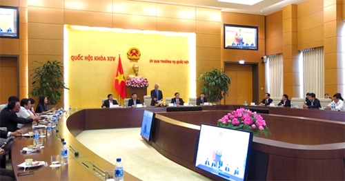 Phó Chủ tịch Quốc hội Uông Chu Lưu gặp mặt Đoàn cán bộ HĐND tỉnh Hưng Yên