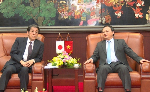 Bí thư Tỉnh ủy Hưng Yên tiếp Đại sứ đặc mệnh toàn quyền Nhật Bản tại Việt Nam