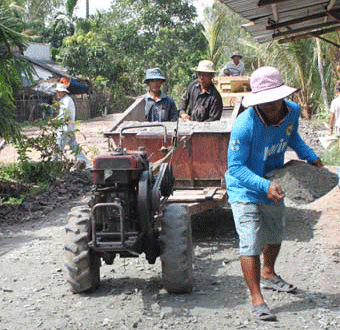 Các địa phương thi đua xây dựng nông thôn mới