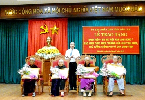 Đắk Lắk trao tặng, truy tặng danh hiệu cho 39 mẹ Việt Nam Anh hùng
