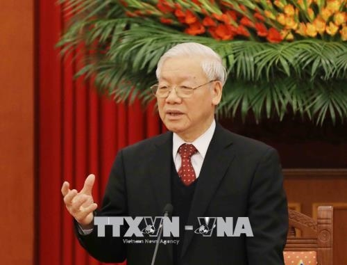 Tổng Bí thư Nguyễn Phú Trọng tiếp đoàn kiều bào tiêu biểu về đón Xuân Quê hương 2018