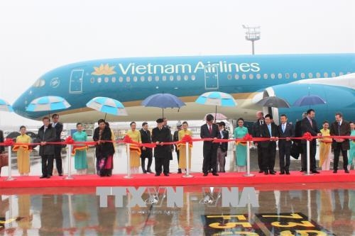 Tổng Bí thư Nguyễn Phú Trọng dự lễ bàn giao máy bay A350 cho Vietnam Airlines