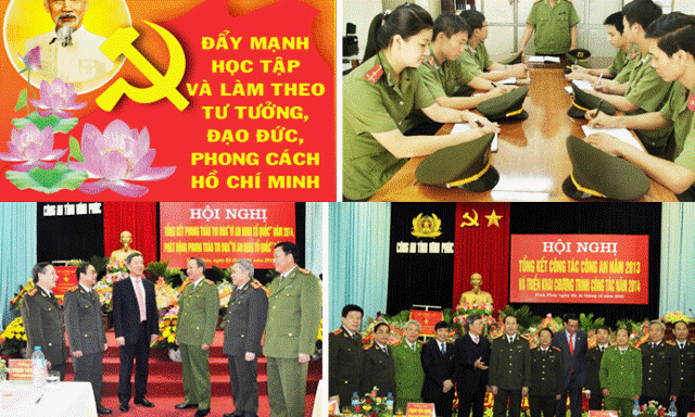Công an Vĩnh Phúc đẩy mạnh học tập và làm theo tấm gương đạo đức Hồ Chí Minh