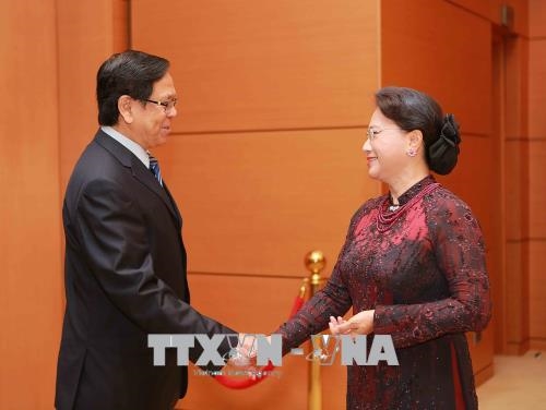 Chủ tịch Quốc hội Nguyễn Thị Kim Ngân tiếp Phó Chủ tịch Quốc hội Myanmar