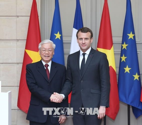 Tổng thống Emmanuel Macron Pháp mong muốn tăng cường hơn nữa quan hệ hợp tác với Việt Nam