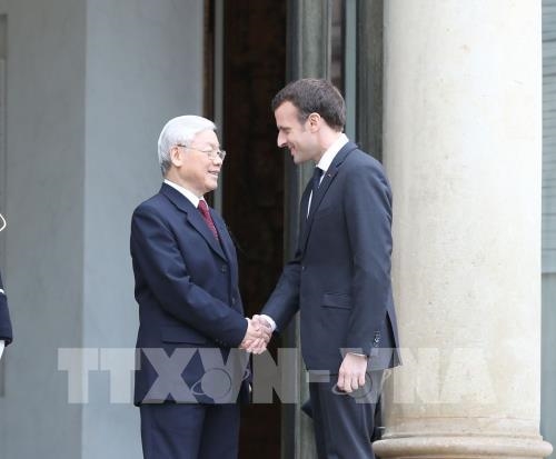 Tổng Bí thư Nguyễn Phú Trọng gửi Điện cảm ơn Tổng thống Pháp Emmanuel Macron