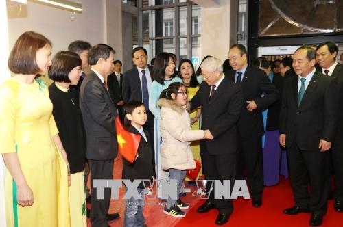 Tổng Bí thư Nguyễn Phú Trọng dự khai trương trụ sở mới Trung tâm văn hóa Việt Nam tại Pháp