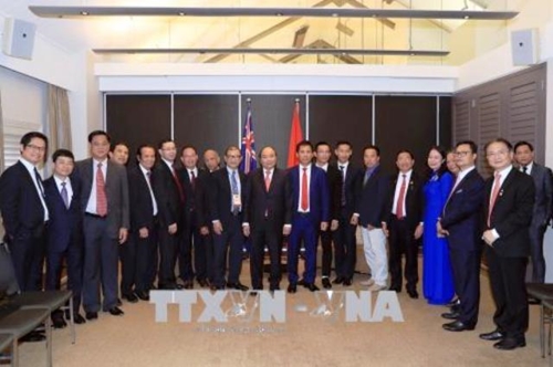 Thủ tướng gặp mặt các doanh nhân, trí thức tiêu biểu người Việt tại Australia