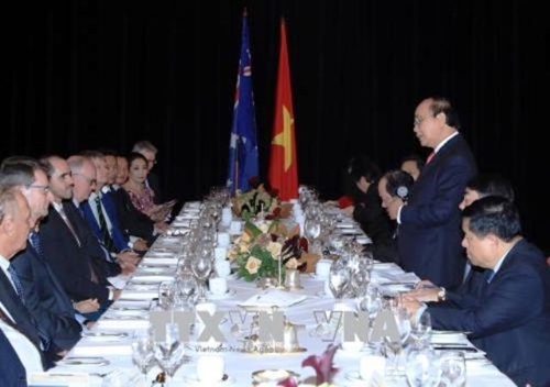 Thủ tướng Nguyễn Xuân Phúc gặp gỡ các doanh nghiệp của Australia