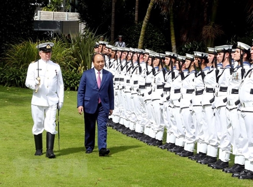 Lễ đón chính thức Thủ tướng Nguyễn Xuân Phúc thăm New Zealand