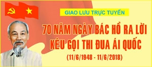 Giao lưu trực tuyến 70 năm Ngày Chủ tịch Hồ Chí Minh ra “Lời kêu gọi thi đua ái quốc”