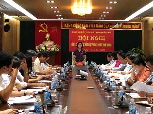 Đại biểu Quốc hội TP Hà Nội đóng góp vào dự thảo Luật Phòng, chống tham nhũng