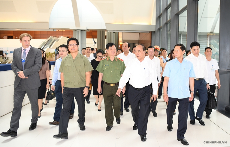 Thủ tướng Nguyễn Xuân Phúc kiểm tra công tác chuẩn bị hội nghị WEF ASEAN 2018
