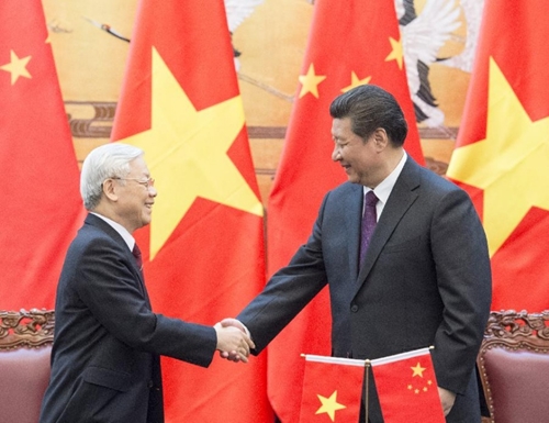 Lãnh đạo Việt Nam - Trung Quốc trao đổi thư chúc mừng năm mới Kỷ Hợi