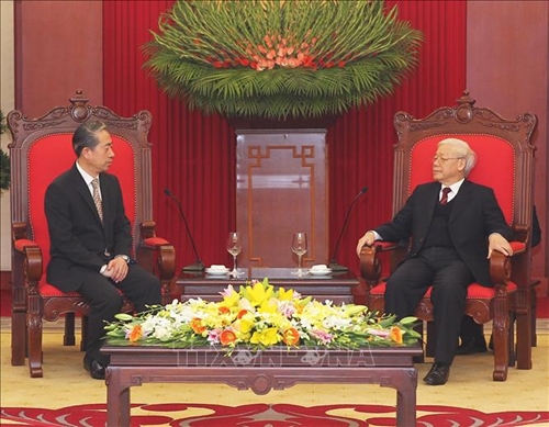 Tổng Bí thư, Chủ tịch nước Nguyễn Phú Trọng tiếp xã giao Đại sứ Trung Quốc