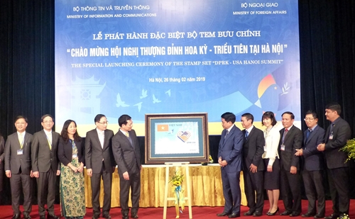 Phát hành bộ tem đặc biệt chào mừng Hội nghị thượng đỉnh Hoa Kỳ - Triều Tiên tại Hà Nội