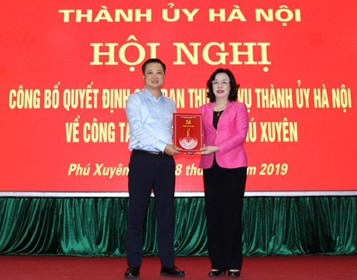 Hà Nội Phú Xuyên, Thanh Trì có Bí thư Huyện ủy mới