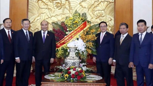 Thủ tướng Nguyễn Xuân Phúc chúc mừng Ban Đối ngoại Trung ương Đảng