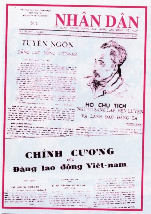 Báo Nhân dân - cơ quan Trung ương của Đảng Lao động Việt Nam - ra số đầu tiên