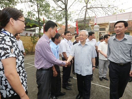 Leader inspects Party building work in Quang Ninh province