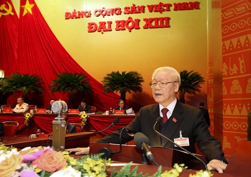 越南共产党第十三次全国代表大会隆重开幕（组图）