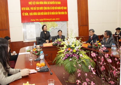 Phó Chủ tịch nước Nguyễn Thị Doan thăm, làm việc tại Hưng Yên