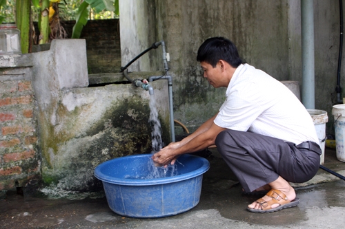 Các công trình nước sạch góp phần nâng cao sức khỏe người dân
