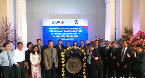 Năm 2014, BIDV đạt tăng trưởng trên 655 nghìn tỷ đồng