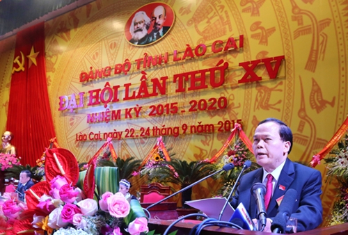 Khai mạc Đại hội đại biểu Đảng bộ tỉnh Lào Cai lần thứ XV