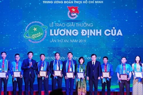 Tuyên dương 34 nhà nông trẻ tiêu biểu nhận giải thưởng Lương Định Của 2019