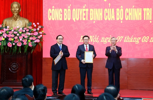 Phó Thủ tướng Vương Đình Huệ được phân công giữ chức Bí thư Thành ủy Hà Nội