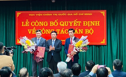 Bổ nhiệm hai Phó Giám đốc Học viện Chính trị quốc gia Hồ Chí Minh
