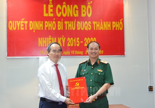 Đồng chí Nguyễn Văn Nam giữ chức Phó Bí thư Đảng ủy Quân sự TP Hồ Chí Minh