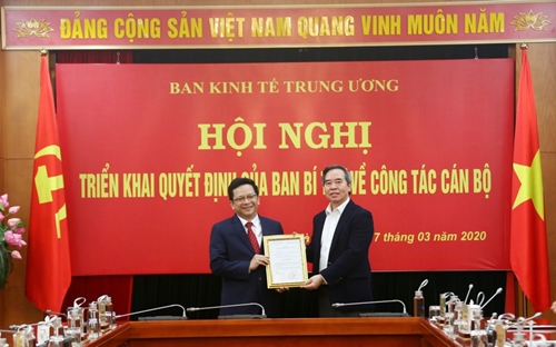 Đồng chí Nguyễn Đức Hiển giữ chức Phó Trưởng ban Kinh tế Trung ương