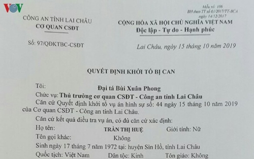 Khởi tố thêm 4 bị can trong vụ tham ô ở Phòng Giáo dục và Đào tạo huyện Sìn Hồ, Lai Châu