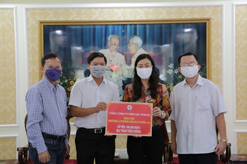 Tổng công ty Điện lực TP Hồ Chí Minh tiếp tục ủng hộ phòng, chống COVID-19