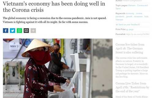 Truyền thông Đức ca ngợi chính sách kinh tế Việt Nam trong khủng hoảng