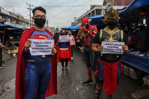“Siêu anh hùng” Indonesia tham gia cuộc chiến đẩy lùi đại dịch