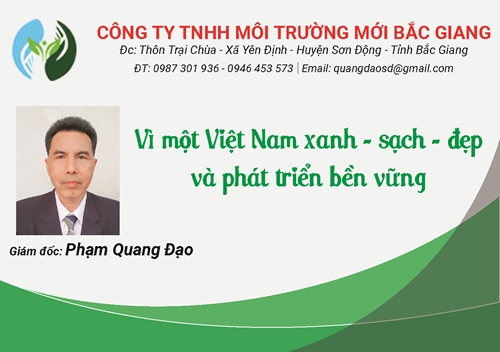 Công ty TNHH Môi trường mới Bắc Giang Vì một Việt Nam xanh – sạch – đẹp và phát triển bền vững