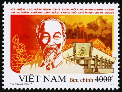 Phát hành bộ tem đặc biệt kỷ niệm 130 năm ngày sinh Chủ tịch Hồ Chí Minh