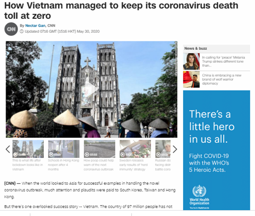 CNN “giải mã” câu chuyện thành công của Việt Nam trong ứng phó với đại dịch COVID-19