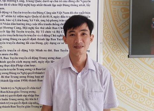 Bạn Nguyễn Văn Duẩn đoạt giải Nhất Cuộc thi tuần 11 tìm hiểu truyền thống ngành Tuyên giáo