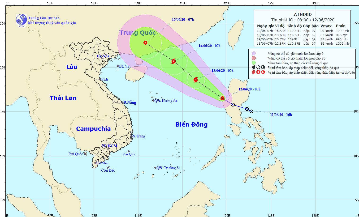 Theo dõi chặt chẽ diễn biến của áp thấp nhiệt đới gần Biển Đông