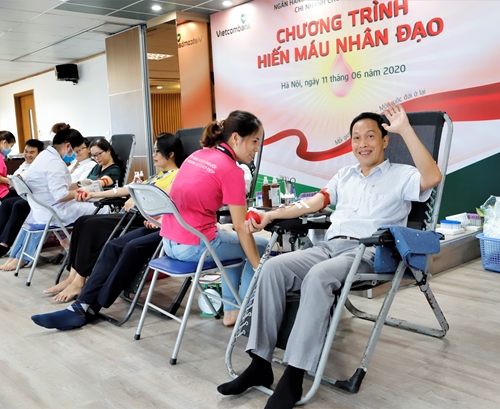 Vietcombank Chương Dương tổ chức Chương trình hiến máu nhân đạo